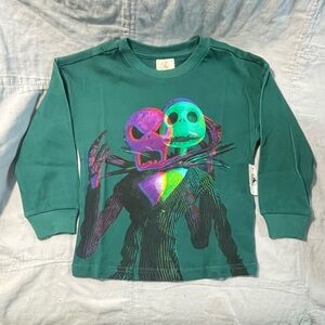 NEW‎ Disney Nightmare Before Christmas  Kids Long Sleeve Shirt Jack Skellington